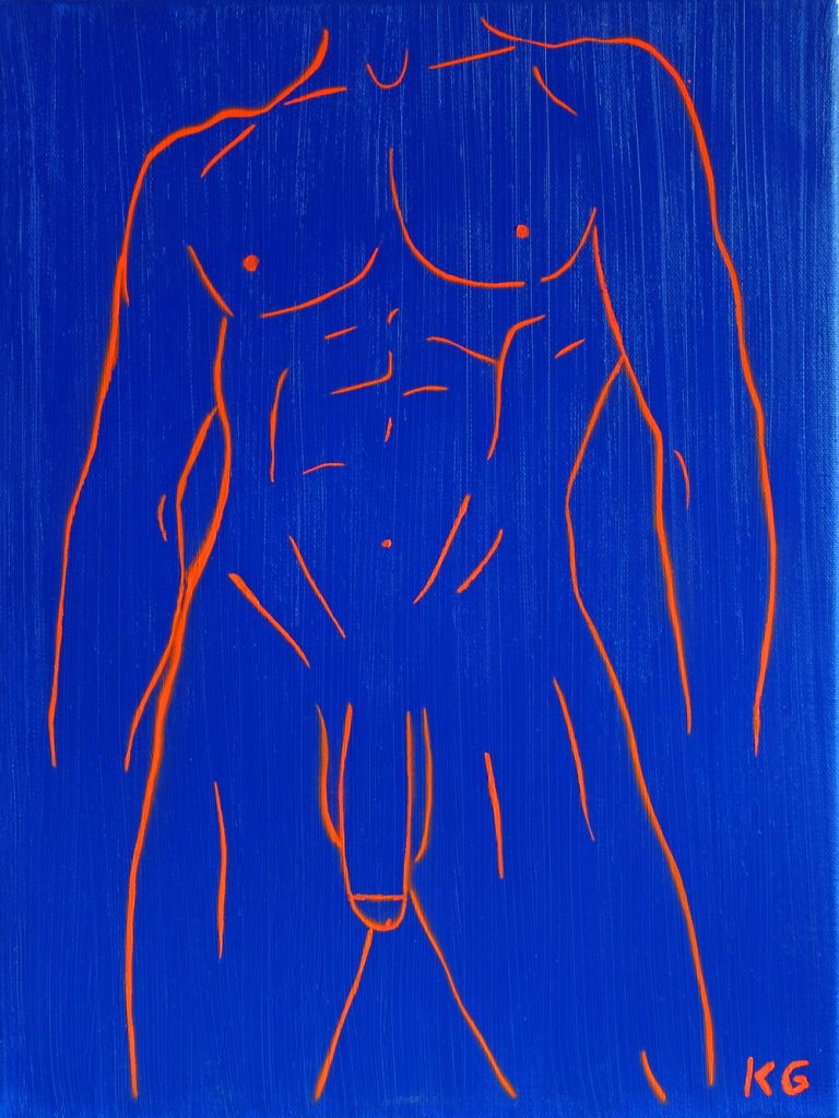 Contemporary art Stuttgart Karlo Grados Germany nude men